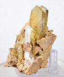 6cms GEMMY BARITE CRYSTALS Peru Golden Brown Shiny Translucent Mineral Specimen F270