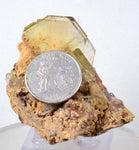 6cms GEMMY BARITE CRYSTALS Peru Golden Brown Shiny Translucent Mineral Specimen F270