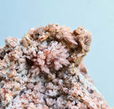 16cms ROSE EAGLE QUARTZ Pink Druzy Bright Crystals Cathedral Botryoidal Peru New Find Suiseki Mineral Specimen QE240