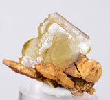 3.2cms GEMMY BARITE CRYSTALS Peru Golden Brown Shiny Translucent Mineral Specimen F273