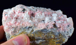 10.1cms RHODOCHROSITE CRYSTALS QUARTZ Needles Rosettes Pasto Bueno Peru Collector Mineral Specimen R55