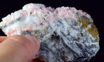 10.1cms RHODOCHROSITE CRYSTALS QUARTZ Needles Rosettes Pasto Bueno Peru Collector Mineral Specimen R55