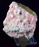 10.1cms RHODOCHROSITE CRYSTALS QUARTZ Needles Rosettes Pasto Bueno Peru Collector Mineral Specimen R55