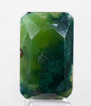 26.5carats GEM SILICA CHRYSOCOLLA Emeraldine Chalcedony Facet Lily Mine Scenic Quartz Malachite Peru Emerald Color Jade Color BE713