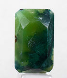 26.5carats GEM SILICA CHRYSOCOLLA Emeraldine Chalcedony Facet Lily Mine Scenic Quartz Malachite Peru Emerald Color Jade Color BE713