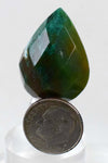 39carats GEM SILICA CHRYSOCOLLA Emeraldine Chalcedony Facet Lily Mine Scenic Quartz Malachite Peru Emerald Color Jade Color BE716