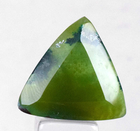 17.5arats GEM SILICA CHRYSOCOLLA Emeraldine Chalcedony Facet Lily Mine Scenic Quartz Malachite Peru Emerald Color Jade Color BE717