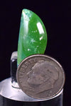8cts SILICA CHRYSOCOLLA CABOCHON Emeraldine Chalcedony Peru Emerald Jade Color b752