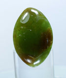 58cts SILICA CHRYSOCOLLA CABOCHON Emeraldine chalcedony peru emerald jade color b57