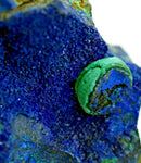7.5cms NATURAL HORSE HEAD azurite malachite carving crystals peru u77