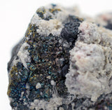 8cms CHALCOPYRITE BORNITE QUARTZ calcite crystals peru mineral specimen M82