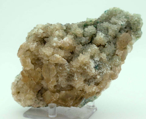 15cm DRUZY QUARTZ CALCITE malachite selenite atacamite mineral specimen G98