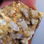 5.5cms AMETHYST PURPLE CRYSTALS Quartz Lavender Peru mineral specimen a214