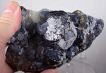 11cms SPHALERITE DRUZY QUARTZ Crystals Giant 4cms Blenda Main Crystal Mineral Specimen Peru Collector M174