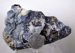 11cms SPHALERITE DRUZY QUARTZ Crystals Giant 4cms Blenda Main Crystal Mineral Specimen Peru Collector M174