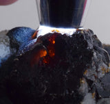 11cms SPHALERITE DRUZY QUARTZ Crystals Giant 4cms Blenda Main Crystal Mineral Specimen Peru Collector M174