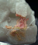 4.5cm RED ORANGE STILBITE heulandite quartz crystals peru mineral specimen F132
