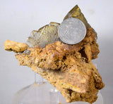 9.5cms GEMMY BARITE CRYSTALS Peru Golden Brown Shiny Translucent Mineral Specimen F268