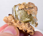 4.4cms GEMMY BARITE CRYSTALS Peru Golden Brown Shiny Translucent Mineral Specimen F278