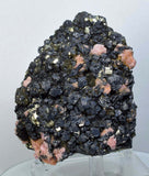 8.7cms GEM RHODOCHROSITE PYRITE Crystals Uchucchacua Mineral Specimen R494