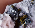 7cms PROUSTITE RUBY SILVER Copper Pyrite Mangano Calcite Quartz Polybasite peru mineral specimen H831
