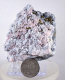 7cms PROUSTITE RUBY SILVER Copper Pyrite Mangano Calcite Quartz Polybasite peru mineral specimen H831