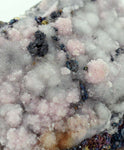 5cms PROUSTITE RHODOCHROSITE RUBY silver wire crystals quartz peru H826