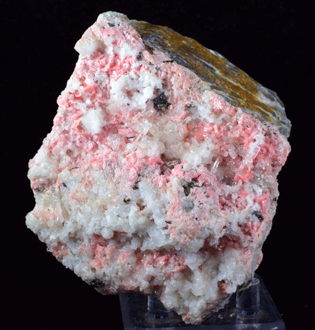 10.1cms RHODOCHROSITE CRYSTALS QUARTZ Needles Rosettes Pasto Bueno Peru Collector Mineral Specimen R55