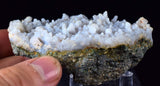 8.1cms BLUE CHALCEDONY PERU Crystal Quartz  Translucent Mineral Sample  Collector Q246