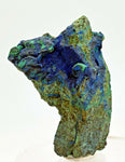 7.5cms NATURAL HORSE HEAD azurite malachite carving crystals peru u77