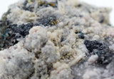 8cms CHALCOPYRITE BORNITE QUARTZ calcite crystals peru mineral specimen M82