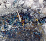 8cms CHALCOPYRITE BORNITE QUARTZ calcite crystals peru mineral specimen M82
