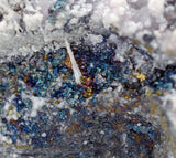 8cms CHALCOPYRITE BORNITE QUARTZ calcite crystals peru mineral specimen M82