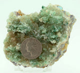 8cm DRUZY QUARTZ CALCITE malachite selenite atacamite mineral specimen G94