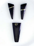 72.5carats LEMURIAN BLACK JADE Gem Peru Pyrite Quartz Pendant Jewelry Cabochon Healing Nephrite Gemstone B531