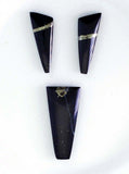72.5carats LEMURIAN BLACK JADE Gem Peru Pyrite Quartz Pendant Jewelry Cabochon Healing Nephrite Gemstone B531