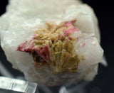 4.5cm RED ORANGE STILBITE heulandite quartz crystals peru mineral specimen F135