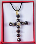 PENDANT EARRING HEMATITE  Silver Plated Copper Jewelry Peru J528