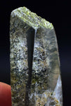 9cms QUARTZ CRYSTAL epidote radial inclusions peru unique mineral specimen Q179