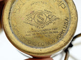 12cms MINERS LAMP BALDWIN 1913 carbide superintendent usa vintage lantern N16