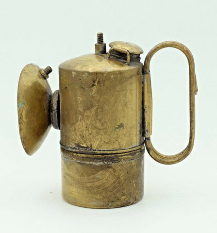 12cms MINERS LAMP BALDWIN 1913 carbide superintendent usa vintage lantern N16