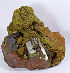 13ms PREMIUM EPIDOTE CRYSTALS cluster peru green color mineral specimen C442