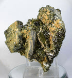 12ms PREMIUM EPIDOTE CRYSTALS cluster peru green color mineral specimen C529