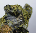 11ms PREMIUM EPIDOTE CRYSTALS cluster peru green color mineral specimen C525