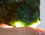 700grs BLUE GREEN SCAPOLITE Peru Marialite Chrysocolla Quartz Titanite Carving Translucent  O268