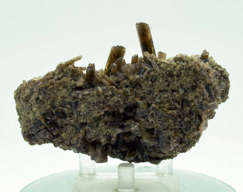 10cms ZOISITE CRYSTALS CLUSTER epidote clinozoisite green yellow peru M85