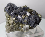 5.6cms GALENA PYRITE PERU crystals cluster collectors mineral specimen G77