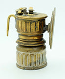 9.5cms MINERS LAMP VICTOR 1920 carbide usa vintage lantern brass bronze N19