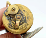 9.5cms MINERS LAMP VICTOR 1920 carbide usa vintage lantern brass bronze N19