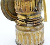 9.5cms MINERS LAMP VICTOR 1920 carbide usa vintage lantern brass bronze N19